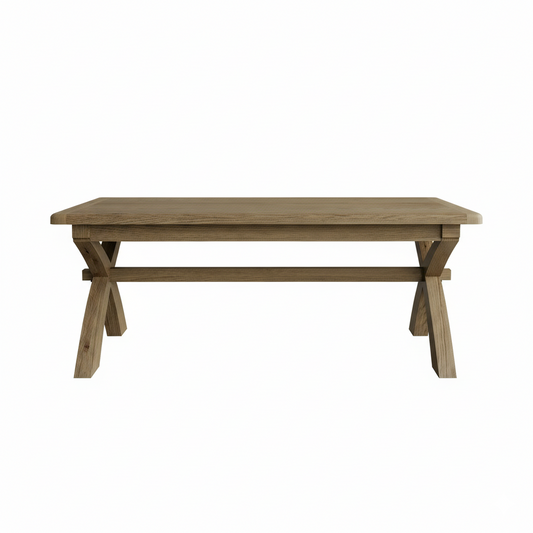 Eaton Country Oak X-Leg Dining Table