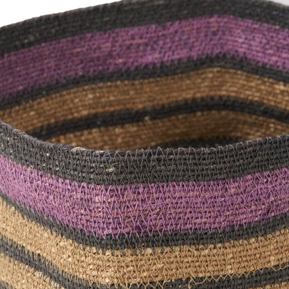 Seagrass Stripe Square Basket