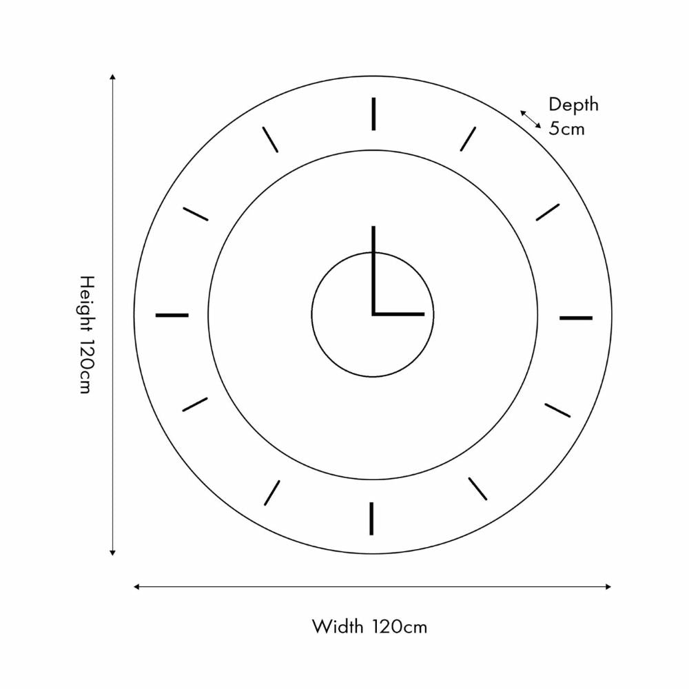 2 Piece Open Wall Clock