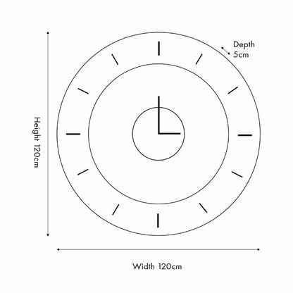2 Piece Open Wall Clock
