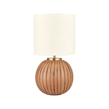 Ezekiel Terracotta Textured Ball Table Lamp