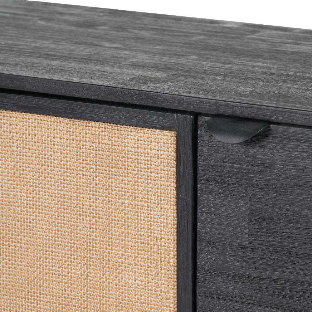 Fiji Black Acacia Wood Sideboard