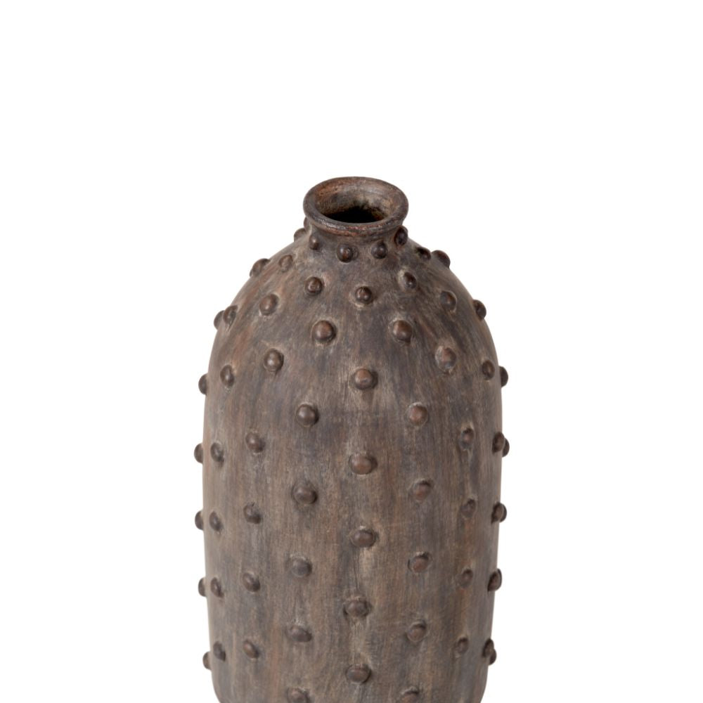 Kali Textured Dot Stoneware Vase
