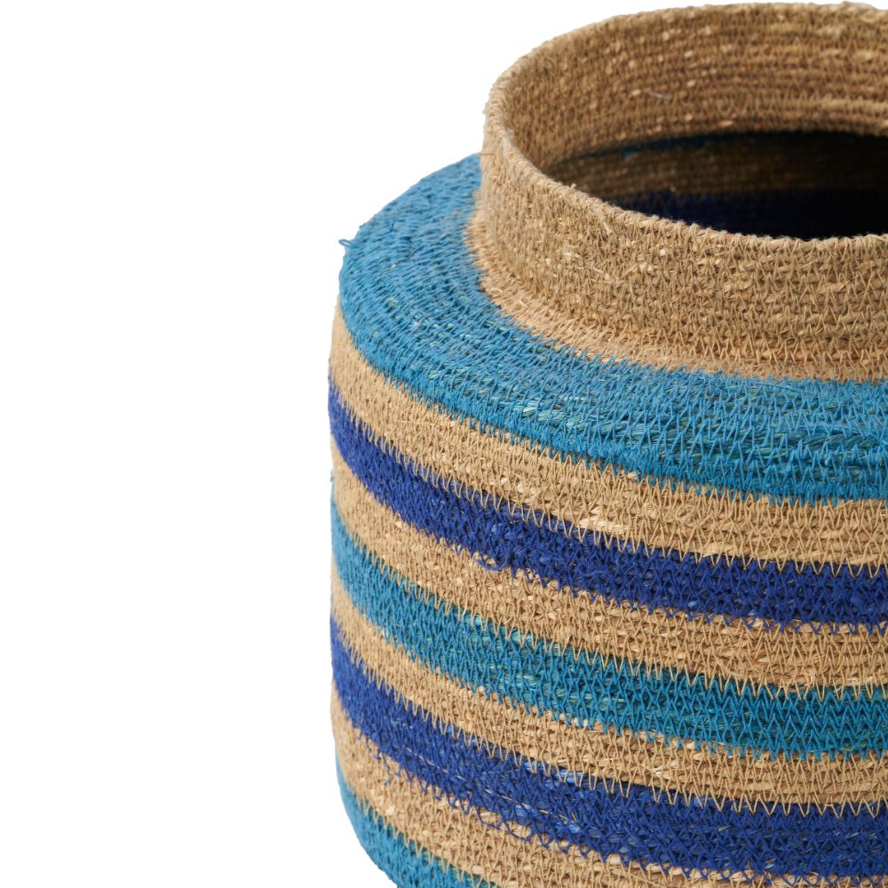 Seagrass Stripe Round Basket