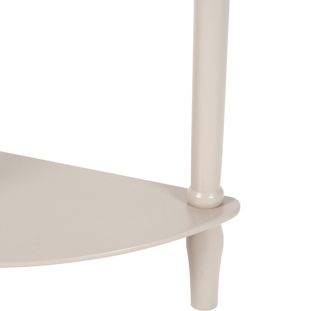 Heritage Pine Wood Half Moon Console Table