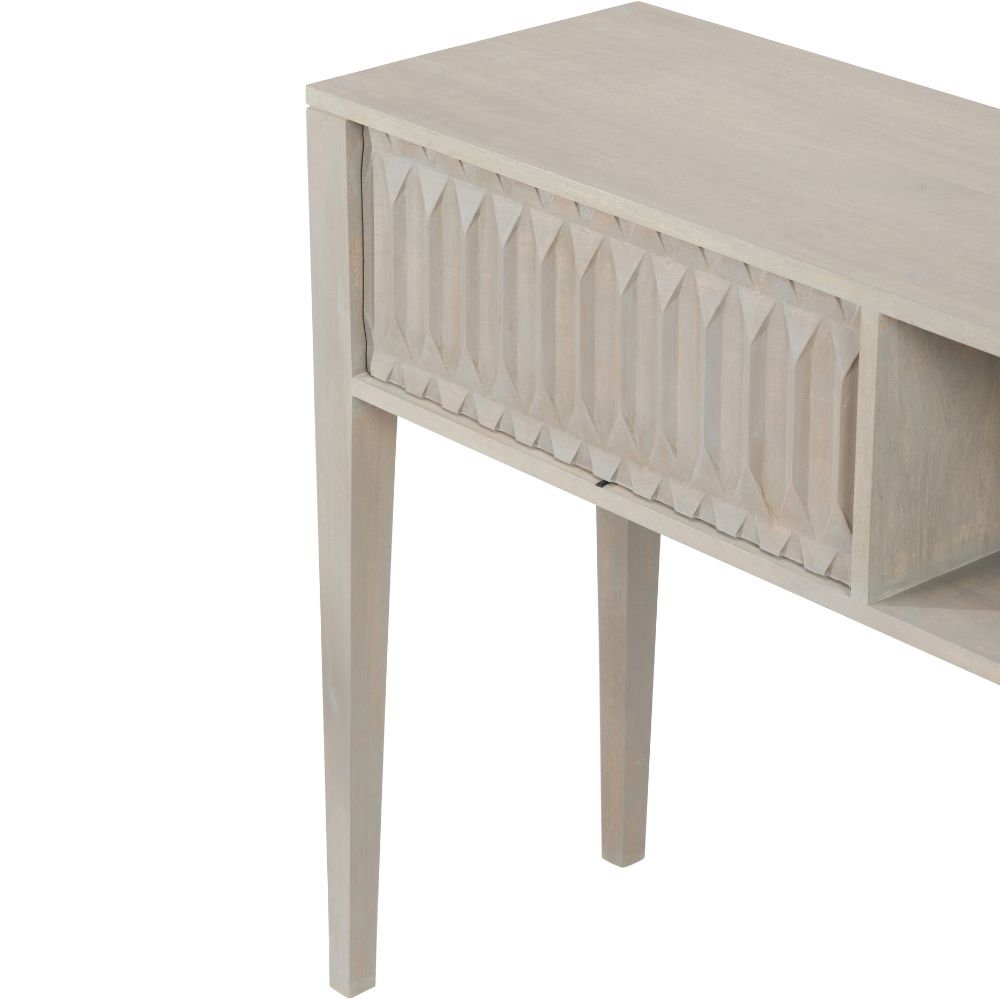 Khao Mango Wood 1 Drawer Console Table