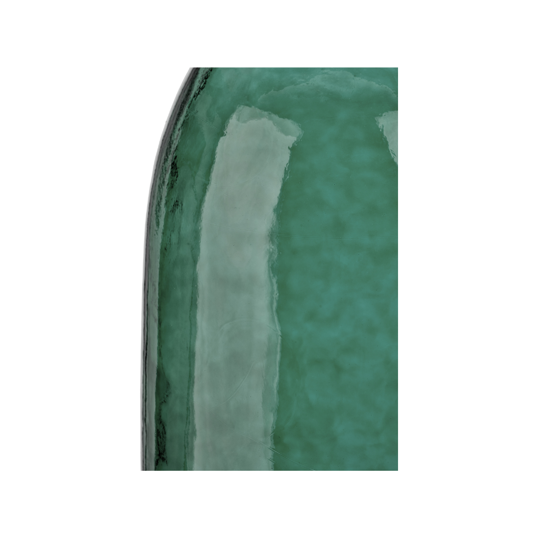 Organic Shaped Recycled Glass Tall Vase