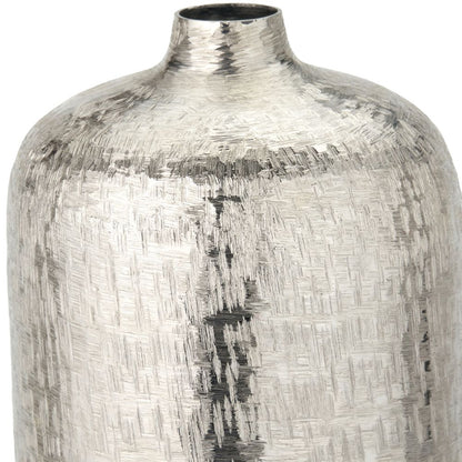 Metal Hammered Tall Vase