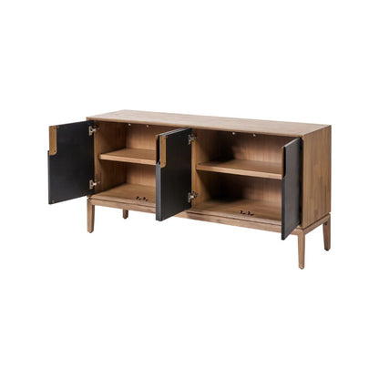 Gio Acacia Wood 4 Door Sideboard