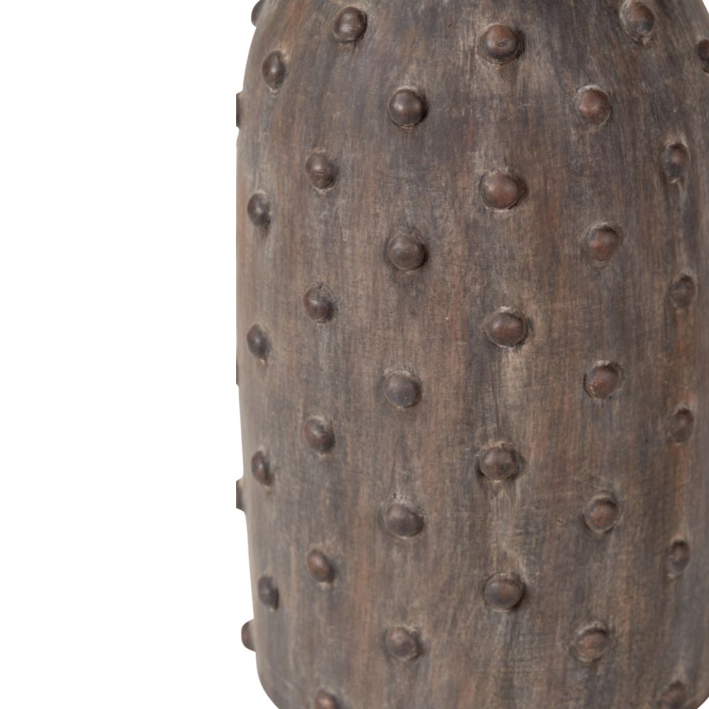 Kali Textured Dot Stoneware Vase