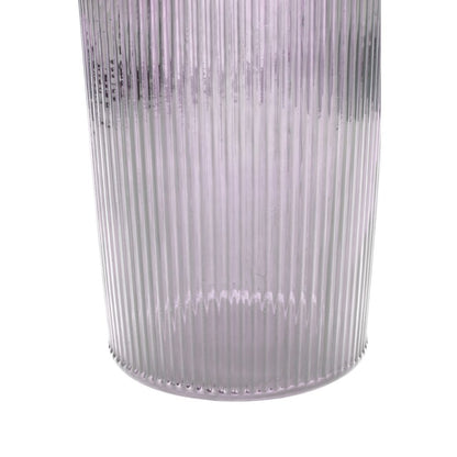 Recycled Glass Ribbed Vase Tall