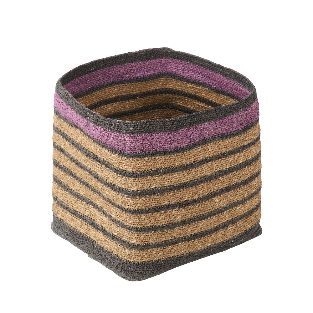 Seagrass Stripe Square Basket