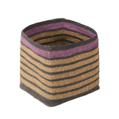 Seagrass Stripe Square Basket