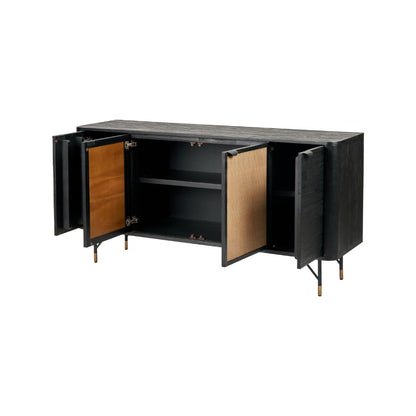 Fiji Black Acacia Wood Sideboard