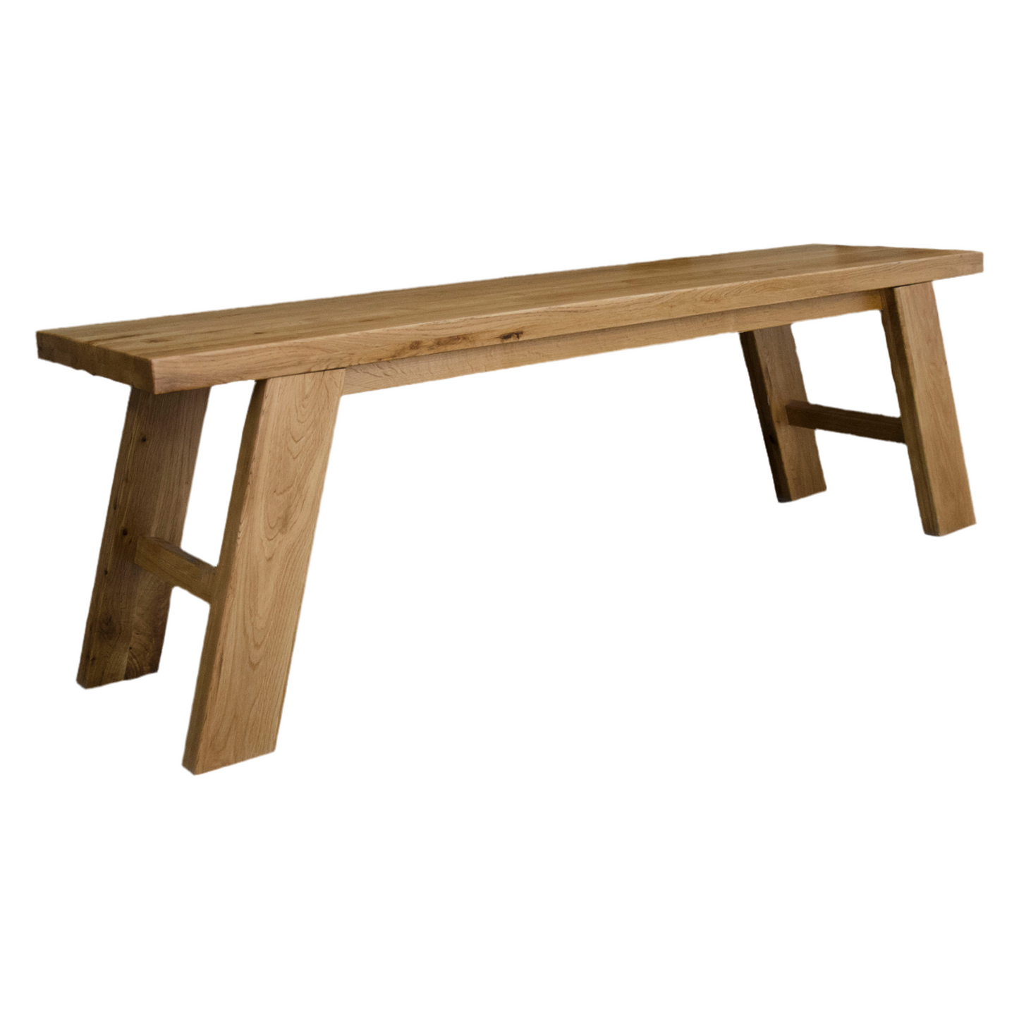 Deluxe Solid Oak Standard Dining Bench