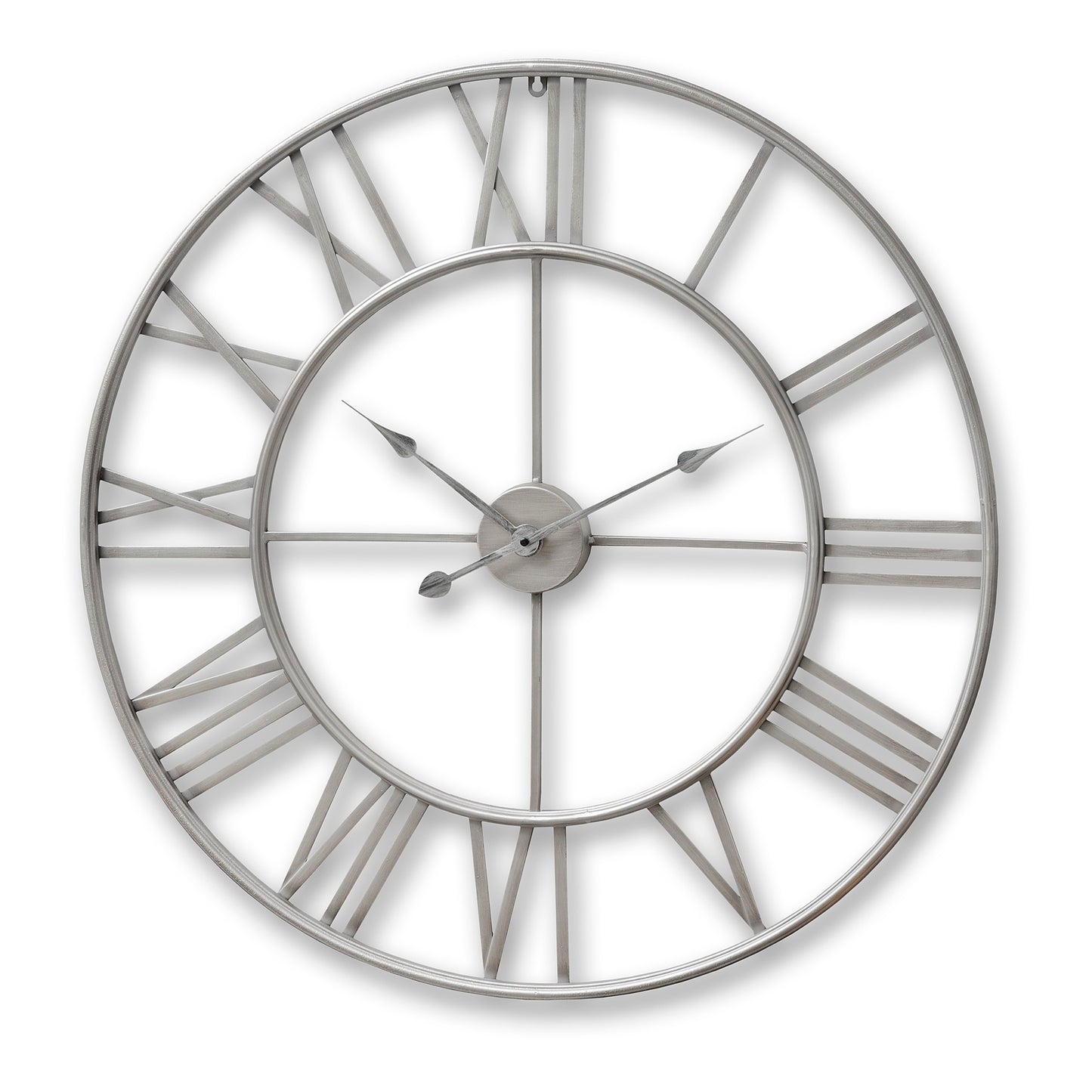 Skeleton Silver Large Wall Clock