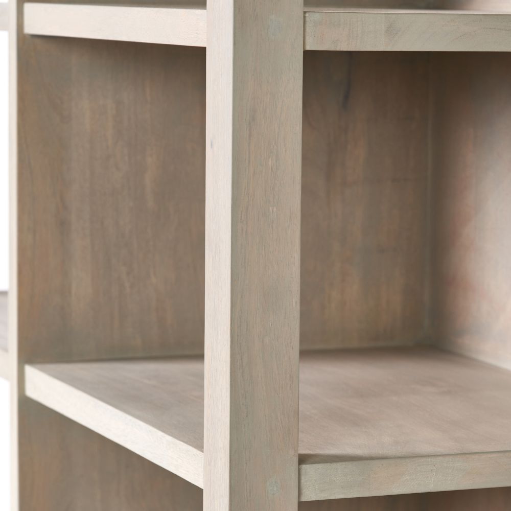 Khao Mango Wood 2 Door 6 Niche Shelf Unit