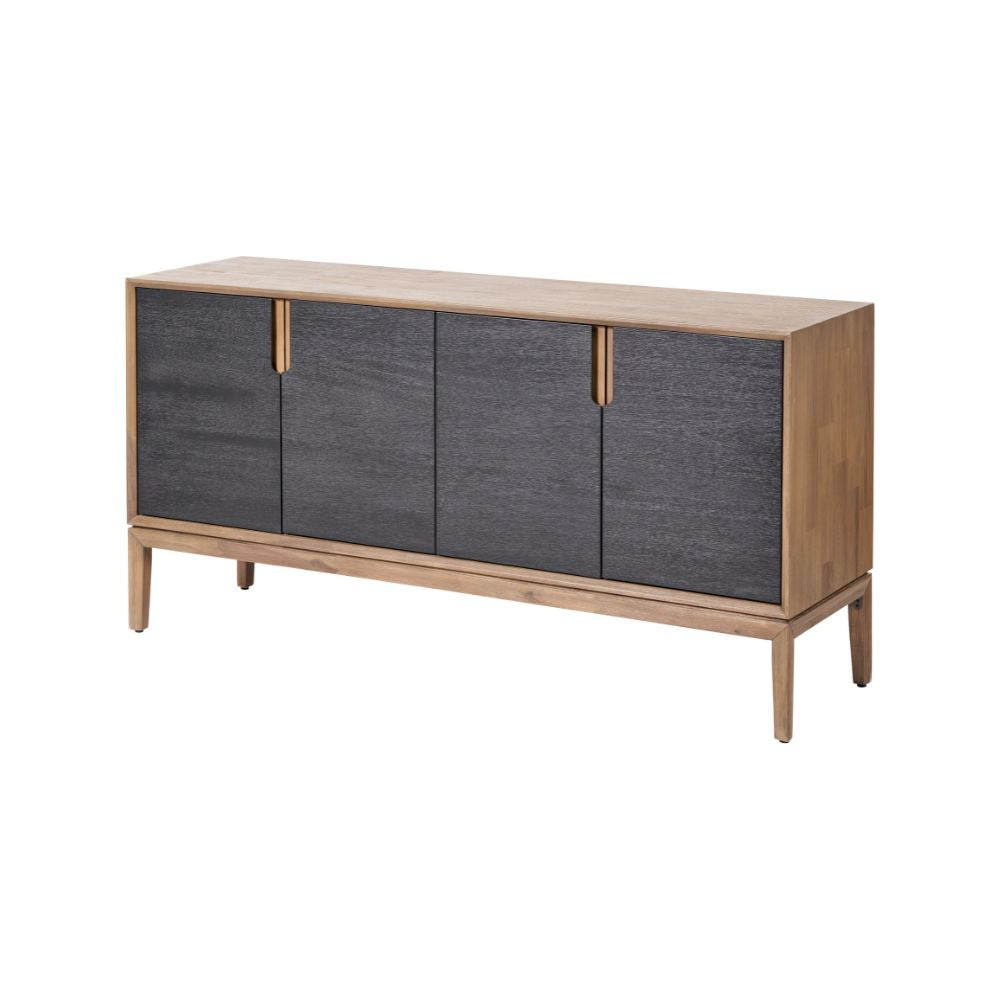 Gio Acacia Wood 4 Door Sideboard