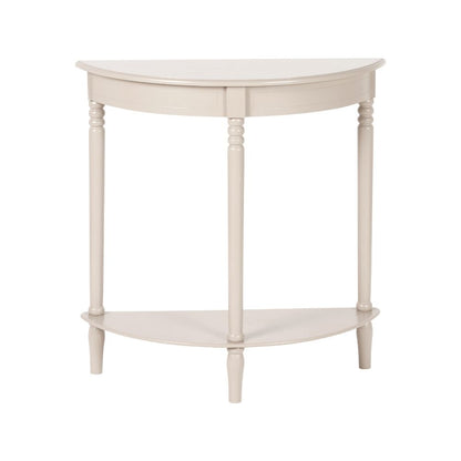 Heritage Pine Wood Half Moon Console Table