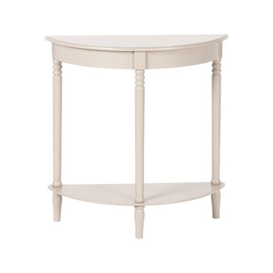 Heritage Pine Wood Half Moon Console Table