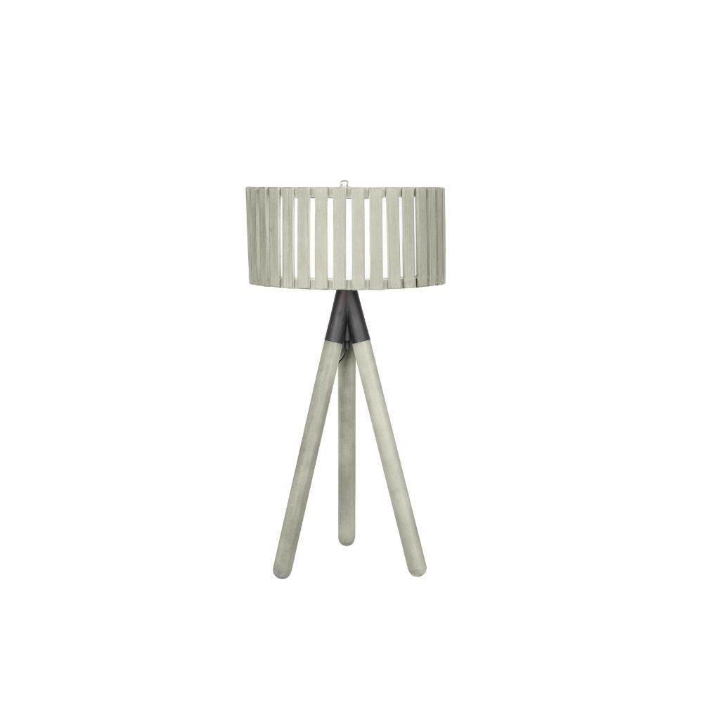Rabanne Slatted Pine Wood Tripod Table Lamp
