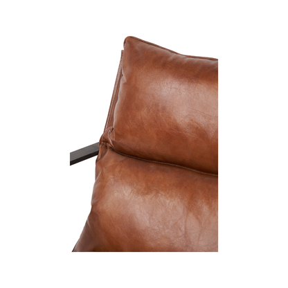 Nico Leather Chair and Footstool