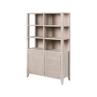 Khao Mango Wood 2 Door 6 Niche Shelf Unit