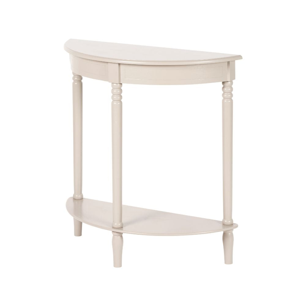 Heritage Pine Wood Half Moon Console Table