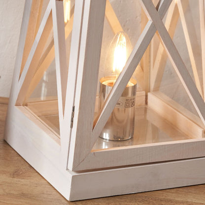 Devon Chrome Lantern Table Lamp