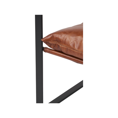 Nico Leather Chair and Footstool