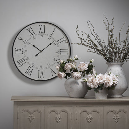 Embossed Station Large Wall Clock