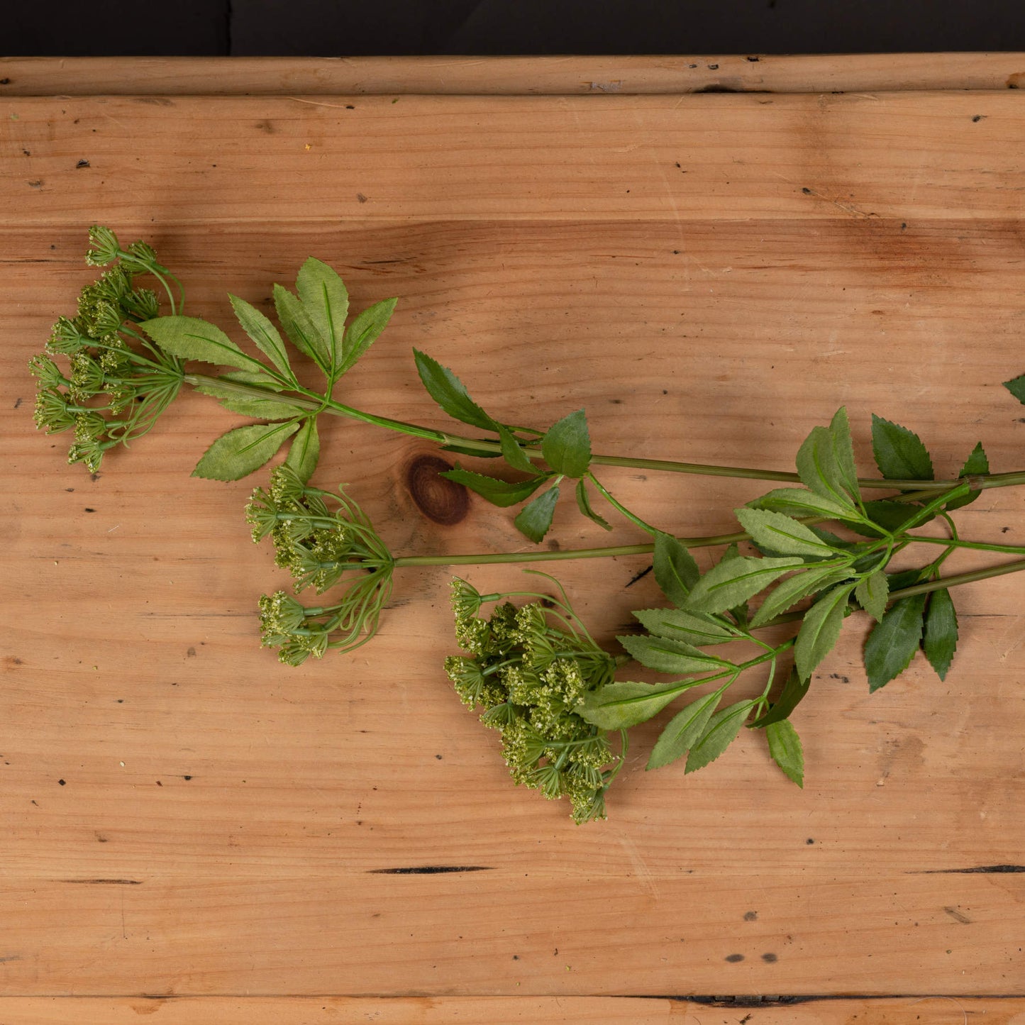 Shabby Green Single Hydrangea