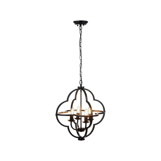 Amine 4 Light Fleur De Lys Pendant