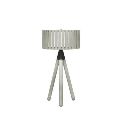 Rabanne Slatted Pine Wood Tripod Table Lamp