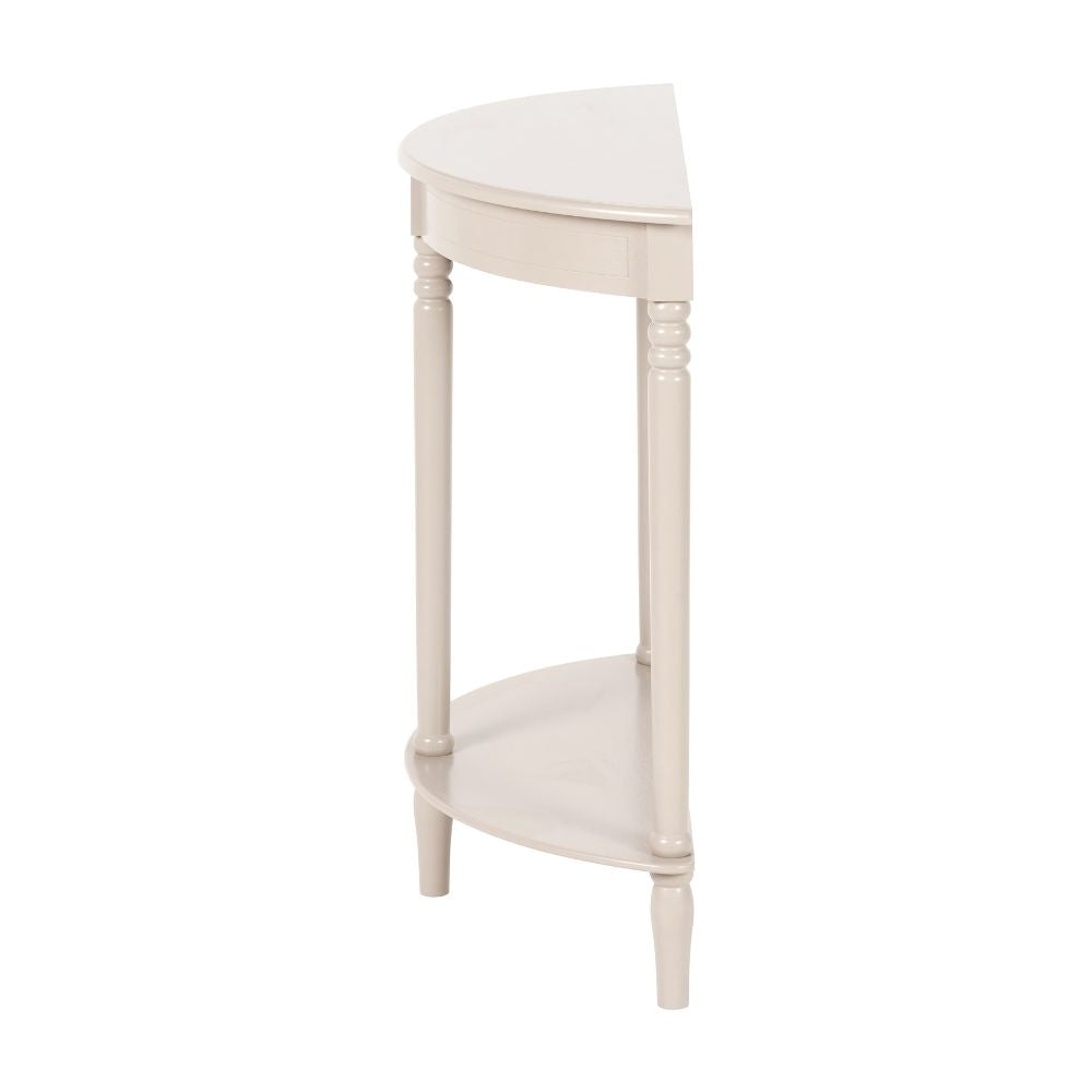 Heritage Pine Wood Half Moon Console Table