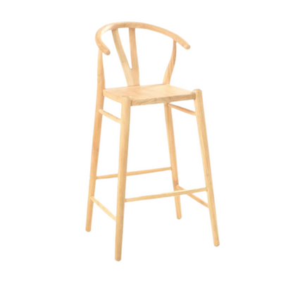 Wishbone 67cm Solid Bar Stool