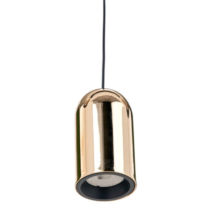 Xena Black and Rose Gold Metal 5 Drop LED Pendant