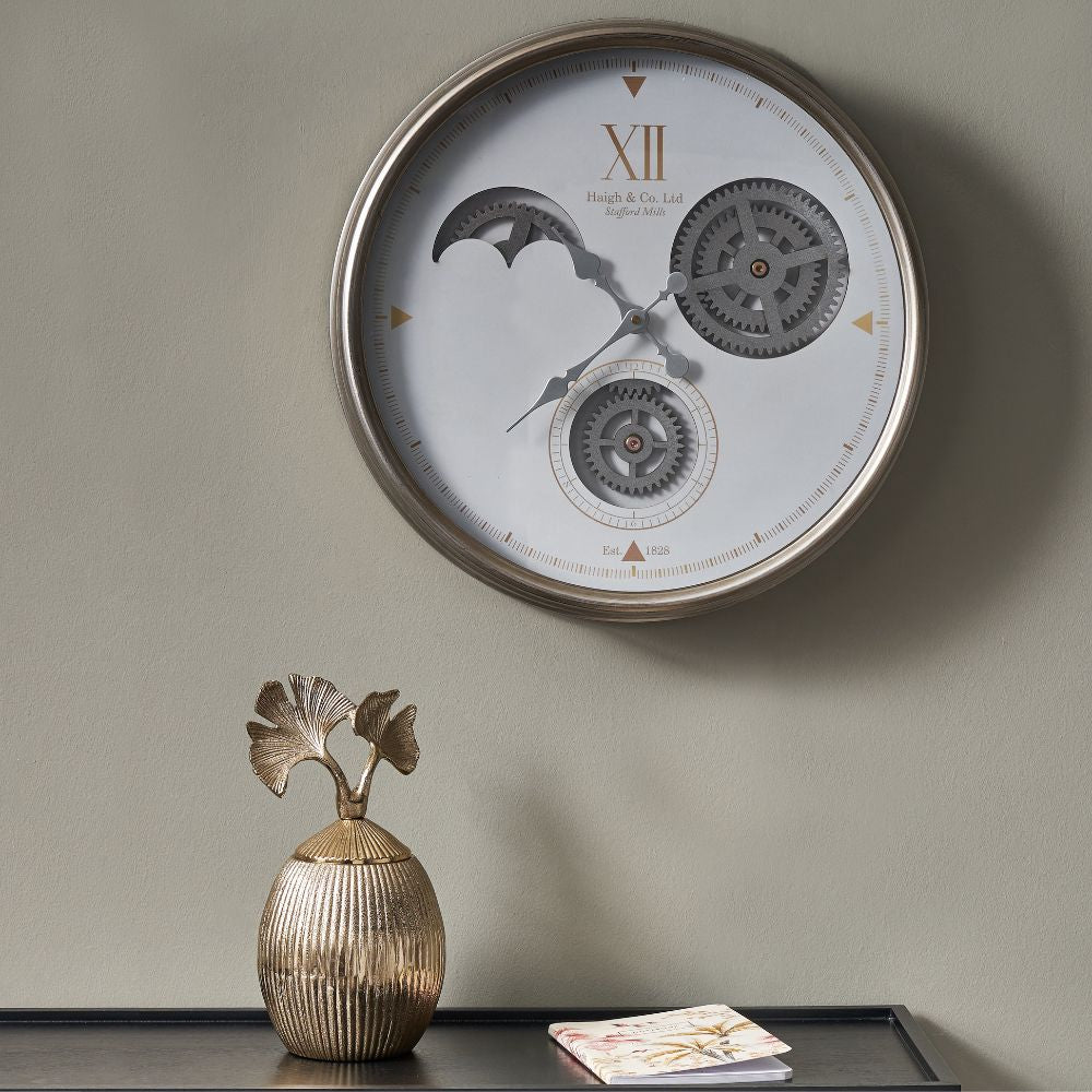 Metal Working Cog Wall Clock