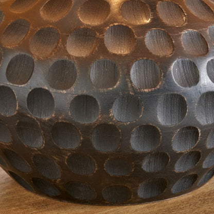 Dante Mango Wood Antique Black Table Lamp