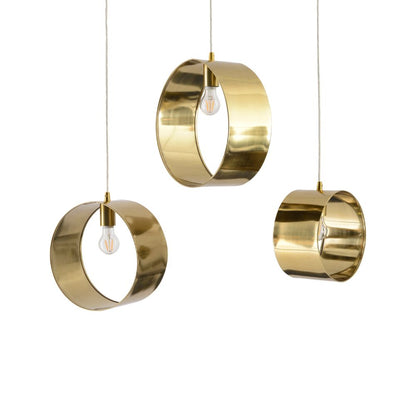 Ara Gold Ring Pendants (Set Of 3)