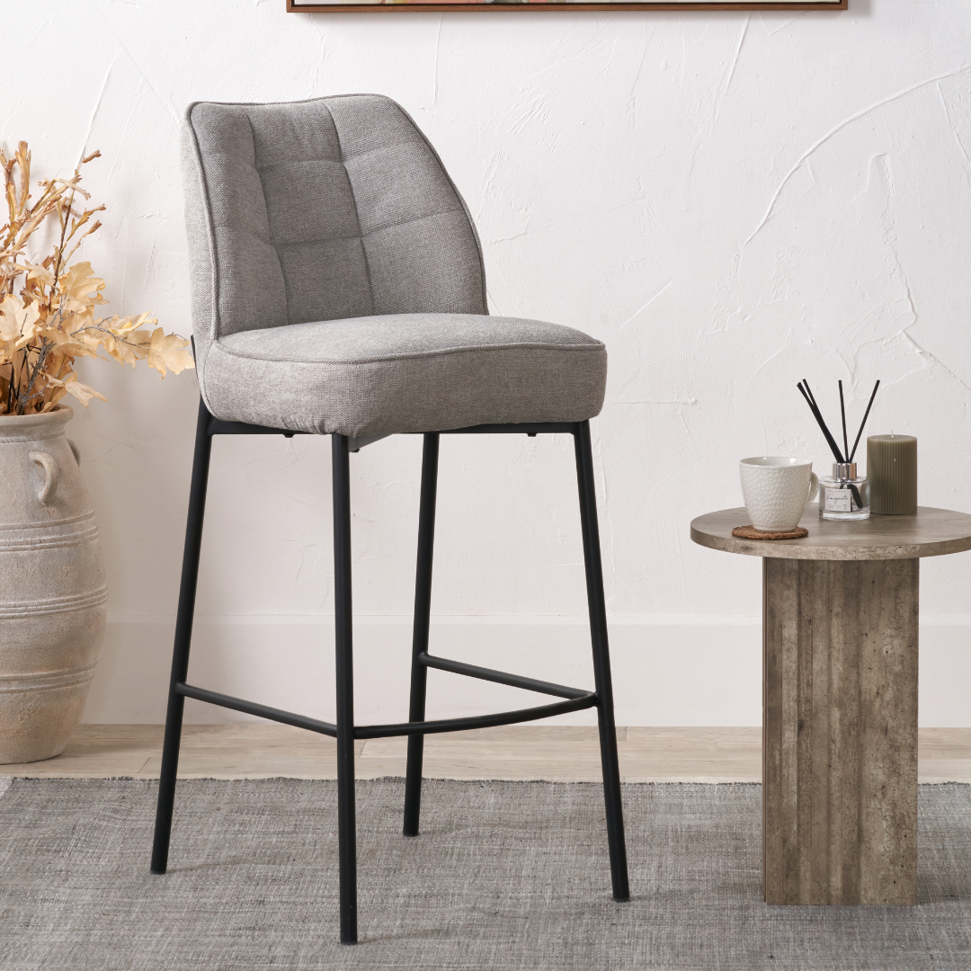Enya Light Grey Bar Stool