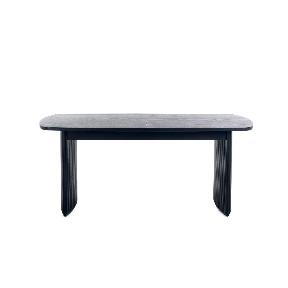 Louis Fluted 1.8m Extendable Dining Table Black