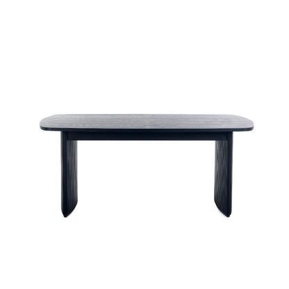 Louis Fluted 1.8m Extendable Dining Table Black