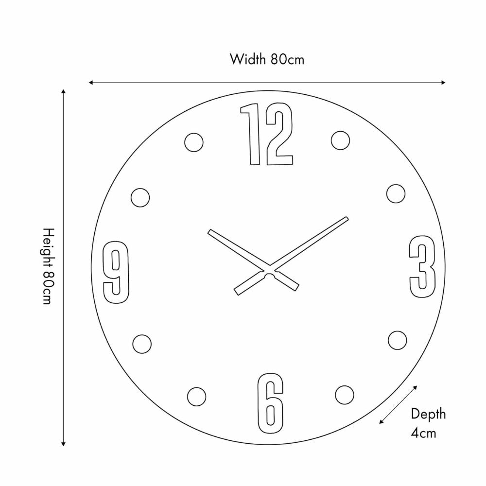 Metal Retro Wall Clock