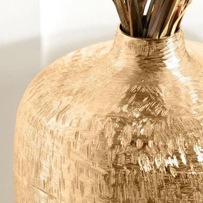 Metal Hammered Tall Vase