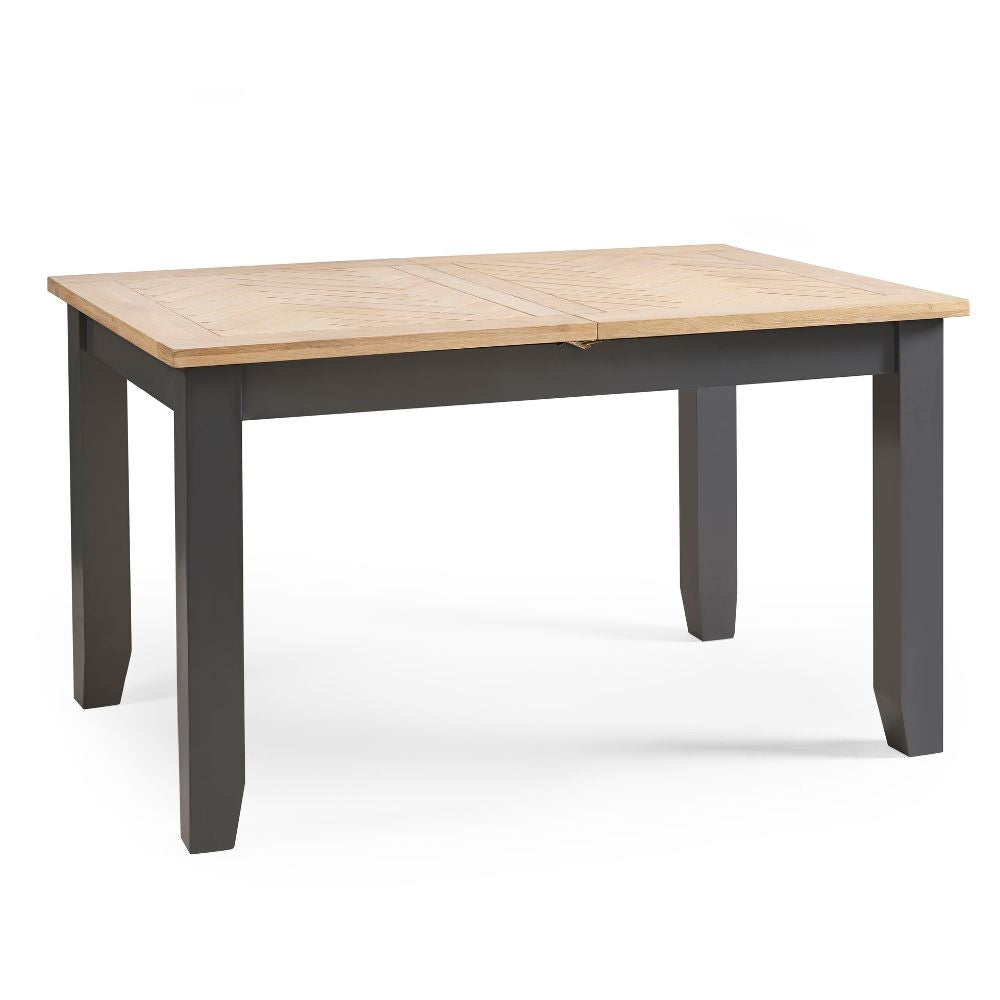 Bordeaux 1.4m Dark Grey Extendable Dining Table