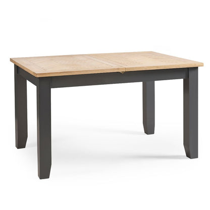 Bordeaux 1.4m Dark Grey Extendable Dining Table