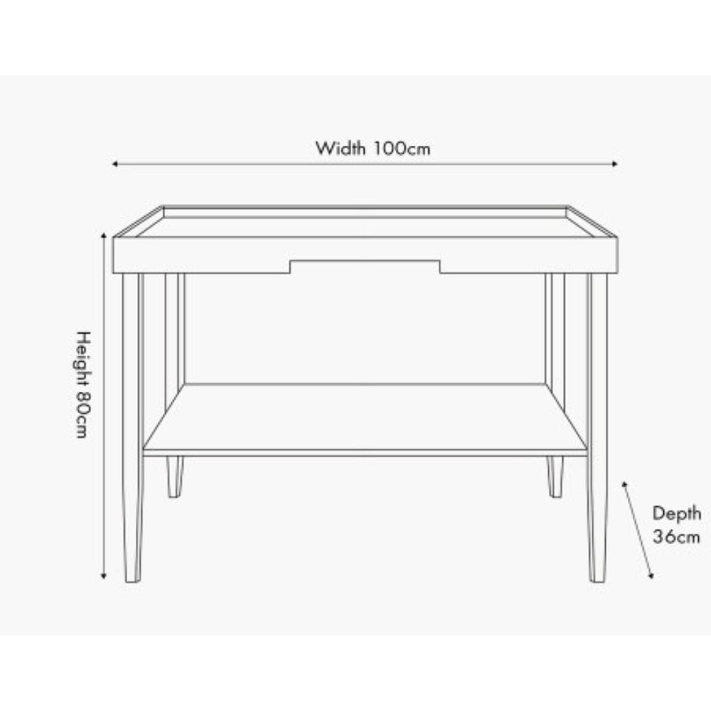 Marnie Black Wood Veneer Console Table