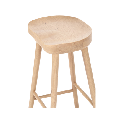Laselle Ash Wood Bar Stool