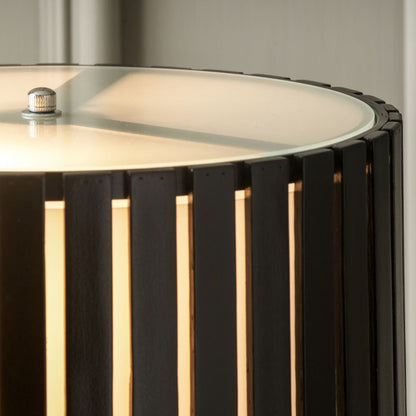 Rabanne Slatted Pine Wood Tripod Table Lamp